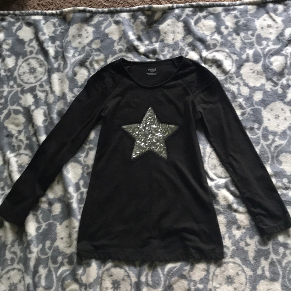Black and silver shirt